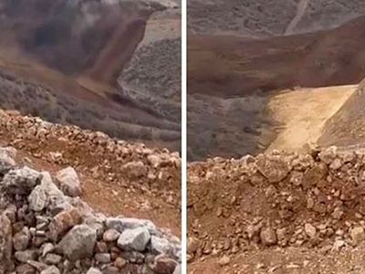 Erzincan’da madende toprak kayması meydana geldi