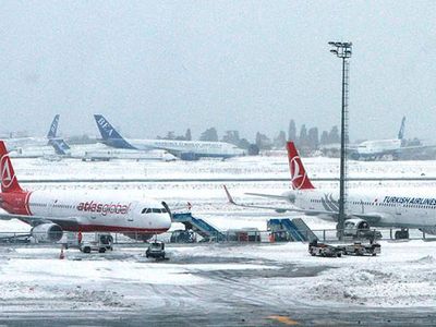 Esenboğa Havalimanı'nda Kar Yağışı için Tedbir Alındı