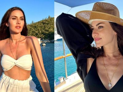 Fahriye Evcen’in tatil aşkı bitmiyor: Oğulları Karan ve Kerem ile plaj pozu