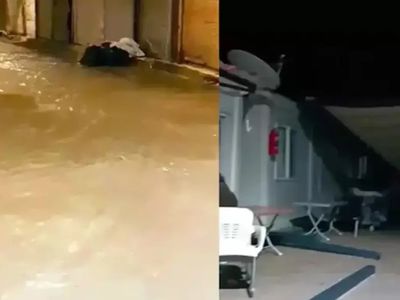 Fırtına ve sağanak yağış Hatay'da korkuya neden oldu: Çatılar uçtu, su baskınları konteyner kentleri vurdu!
