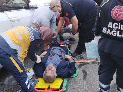 Freni Boşalan Araç, 73 Yaşındaki Motosiklet Sürücüsünü Ezdi Geçti!