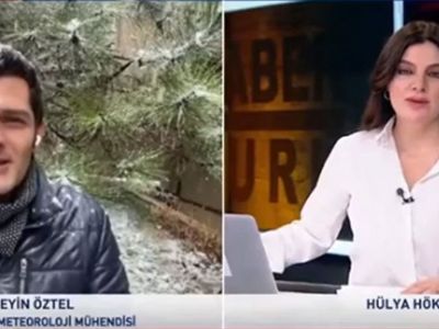 HaberTürk canlı yayınında spiker ve muhabir birbirine iltifat yağdırdı