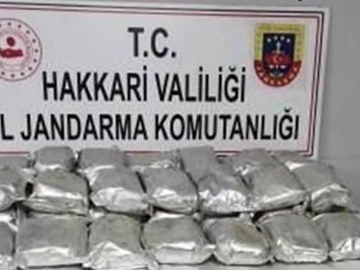 Hakkari'de 35 Kilogram Eroin Ele Geçirildi