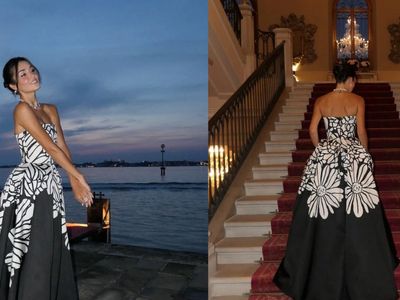 Hande Erçel Venedik’te fırtınalar estirdi: Beyaz çiçekli elbisesiyle göz kamaştırdı