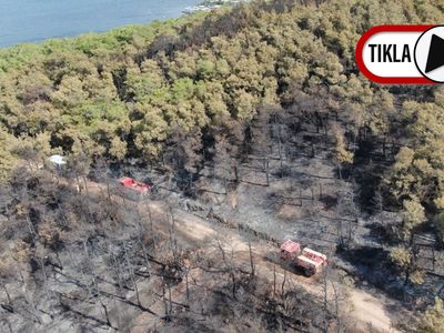 Heybeliada'nın Yangın Sonrası Havadan Görüntüleri Paylaşıldı