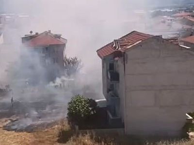 İnegöl’deki anız yangınında 20 dönüm tarım arazisi zarar gördü