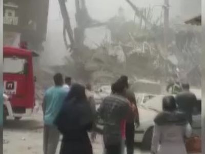 İran'da 10 katlı bina çöktü! Ölü ve yaralı var