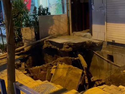 İstanbul’da bir binada çökme meydana geldi: Apartman tahliye edildi