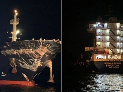 İstanbul’da korku dolu anlar: Boğazda iki gemi çarpıştı