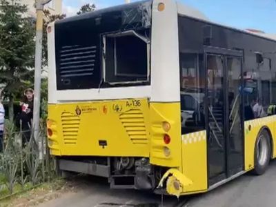 İstanbul’da korkutan kaza: İETT otobüsü Tramvay yoluna girdi