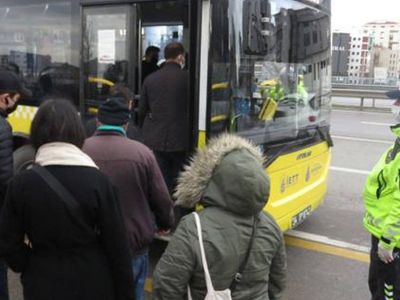 İstanbul'da Toplu Ulaşımda Kovid-19 Denetimi