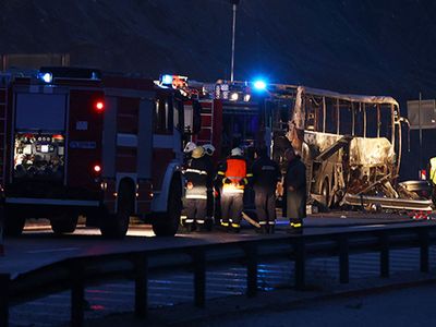 İstanbul'dan Yola Çıkan Yolcu Otobüsü Bulgaristan'da Kaza Geçirdi! 46 Yolcu Yanarak Can Verdi