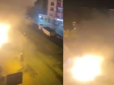 Kadıköy’de korku dolu anlar: Bir anda patladı, alevler havayı aydınlattı