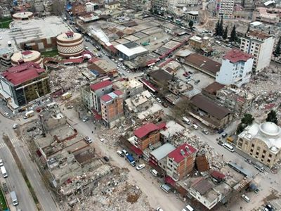 Kahramanmaraş’ta depremin üstünden 41 gün geçti: Şehrin son durumu havadan görüntülendi