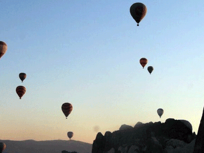 Kapadokya'da Olumsuz Hava Şartları Nedeniyle Balon Turları İptal Edildi