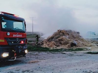 Karaman’da Korkutan Saman Yangını Gerçekleşti
