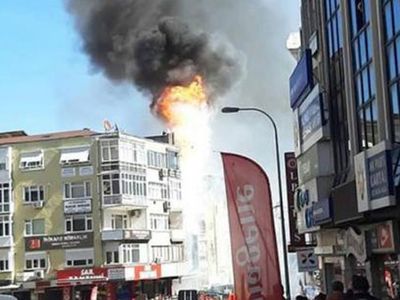 Kartal'da Korkutan Yangın