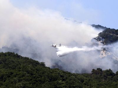Kazdağları’nda orman yangını: Çok sayıda ekip müdahale ediyor