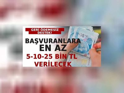 KOSGEB'den geri ödeme şartsız para desteği: 5-10-20 bin TL karşılıksız destek!
