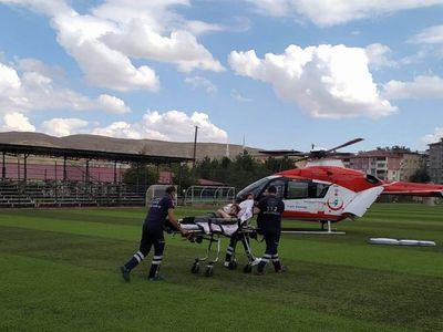 Malatya'da Rahatsızlanan Yaşlı Kadını Hava Ambulansı Kurtardı!