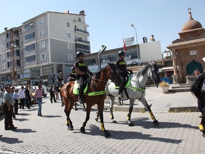 Malazgirt Zaferi Kutlamalarına Atlı Polisler Destek Verdi