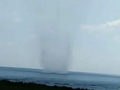 Manavgat'ta Denizde Hortum Çıktı