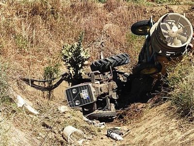 Manisa’da Traktör Devrildi: 1 Yaralı