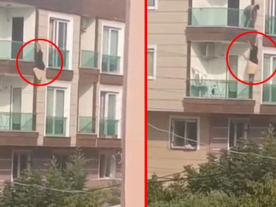 Mersin'de Bir Kadın Çığlık Atarak Çıktığı Balkondan Düştü!