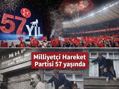 Milliyetçi Hareket Partisi 57 yaşında: 'Şanla Şerefle' yola devam