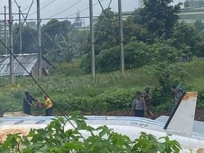 Myanmar'da Askeri Uçak Düştü! Çok Sayıda Ölü ve Yaralı Var 