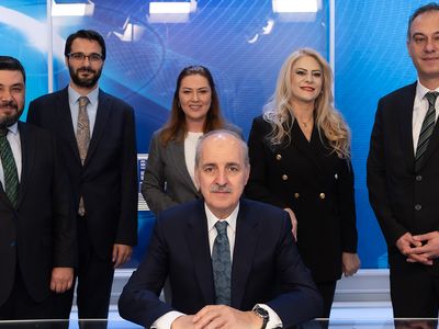 Numan Kurtulmuş TBMM TV'yi ziyaret etti: Dünyada ilk üçteyiz