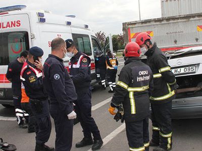 Ordu'da Korkutan Trafik Kazası Meydana Geldi