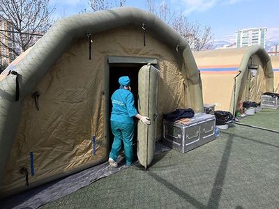 Putin’in emri ile Kahramanmaraş’ta sahra hastanesi kuruldu: Depremzedeler için gerekli her şey var