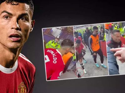 Ronaldo'dan tepki çeken hareket! Taraftarın telefonunu paramparça etti..