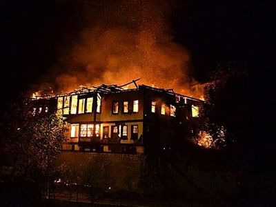 Safranbolu'da Tarihi Ahşap Ev Yandı