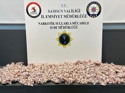 Samsun'da Büyük Uyuşturucu Operasyonu: 11 Bin 300 Hap Ele Geçirildi