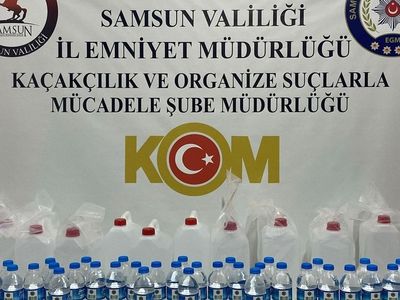Samsun'da Kaçak İçki Operasyonu: 1 Gözaltı