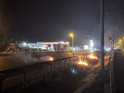 Samsun'da Tır Yangını: 8 Kilometre Sürdü
