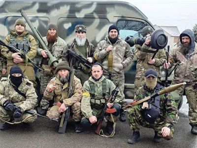 Şeyh Mansur Taburu, Ukrayna saflarına katıldı: Amacımız Putin ve Rusya'dan intikam almak