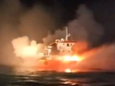 Şile Açıklarında Gemi Yangını: 62 Metrelik Gemi Alev Alev Yandı!