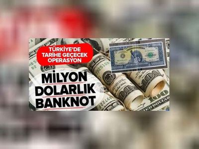 Sınırlı sayıda üretilen 1 milyon dolarlık tek banknot Türkiye'de ortaya çıktı!