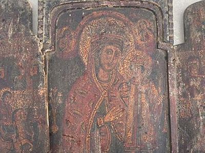 Şişli'de 'Meryem Ana' Figürlü Tablo Ele Geçirildi