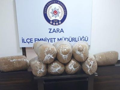 Sivas’ta 135 Kilogram Kaçak Tütün Ele Geçirildi