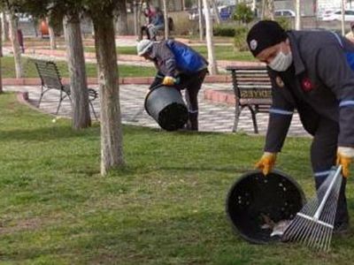 Soma'da Bahar Temizliğine Başlandı