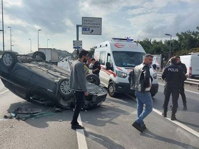 Son dakika: Avcılar’da korkutan kaza, E-5 karayolu trafiğe kapatıldı