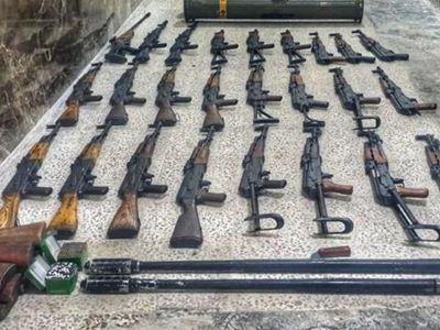 Suriye'de Teröristlere Ait İki TOW Füzesi, 24 Kalaşnikof Bulundu