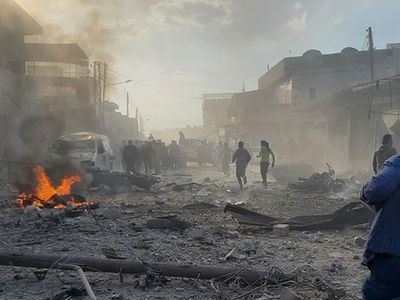 Suriye'ye bombalı saldırı! Çok sayıda ölü ve yaralı var