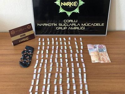 Tekirdağ’da Durdurulan Şahsın Üzerinden Yüksek Miktarda Uyuşturucu Çıktı