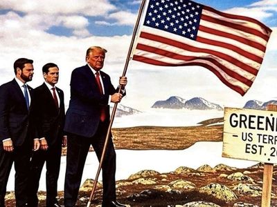Trump’tan Grönland Şovu: Bayrak Dikti, Vergi Tehdidi Savurdu