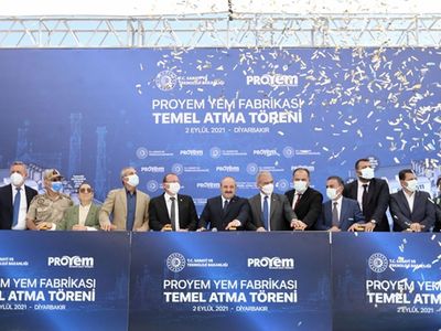 Türkiye'nin En Büyük Yem Fabrikasının Temeli Atıldı